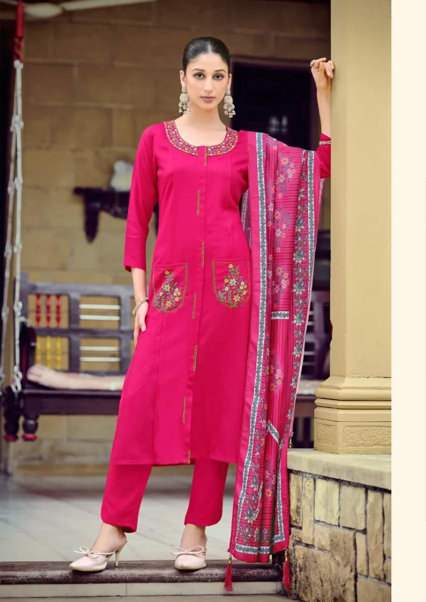 Pari kurti 3 piece set - Pink